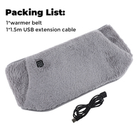 2-in-1 Elektrischer Heizgürtel mit USB-Heizfunktion und Handwärmer-Tasche, Beheizbare Decke