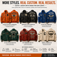 Blouson Bomber Varsity en Cuir Orange Personnalisé avec Logo, Écusson Chenille, Fermeture Éclair, Coupe-Vent, pour Hommes, Marque Privée, Fabrication OEM