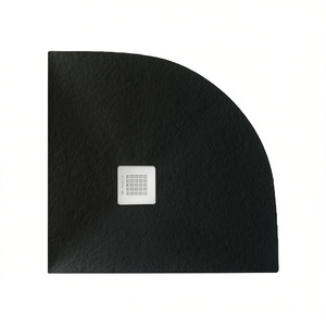 Plato de Ducha Serenity Corner 90 x 90 cm Gris 7035 con Rejilla de Drenaje para Baño - Product Image 3