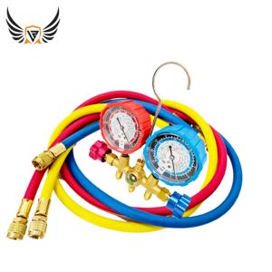 Linzhi Air Conditioning Tools R22 R410A R404A <strong>R134A</strong> Refrigerant <strong>Manifold</strong> <strong>Gauge</strong> Dual Meters With Connecting Pipe - Product Image 6