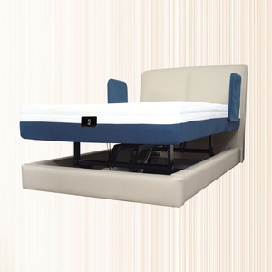 Lit électrique intelligent Miens avec matelas en mousse à mémoire de forme, accoudoirs réglables en hauteur, pour usage domestique, adapté aux personnes âgées, lavable - Product Image 1
