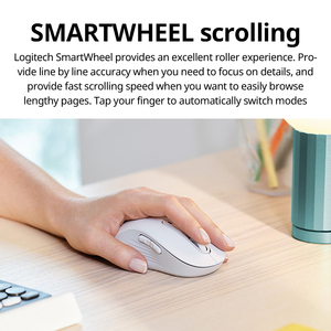 <span class=keywords><strong>Logitech</strong></span> M750 Original, Universal, simétrico, blanco, Usb, receptor de escritorio, Bluetooth, inalámbrico, oficina, ratón ergonómico para ordenador portátil y PC - Product Image 2