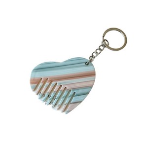 Porte-clés peigne <span class=keywords><strong>à</strong></span> cheveux en acétate, pendentif pour <span class=keywords><strong>coiffeur</strong></span>, peigne de poche avec anneau porte-clés pour femme - Product Image 5