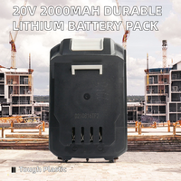 Accessoires pour outils électriques en plastique à batterie au lithium 2000mAh 20V