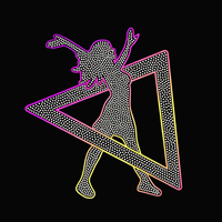 Vente chaude : Design personnalisé de transfert thermique en strass pour T-shirt, motif Fille Dansante