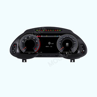 ZWNAV Écran numérique 12,3 pouces pour Audi Q5 2009-2018, tableau de bord LCD, plug-and-play, odomètre, système d'exploitation Linux, GPS intégré
