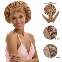 ZTZI Bonnets de nuit en satin de soie de haute qualité, bonnets de créateur grande taille pour femmes et foulards en satin pour cheveux