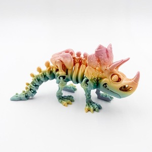 Vente en gros de dinosaures triangulaires imprimés en 3D, jouets lumineux en plastique pour enfants, animaux tendance, produits pour vendeurs, OEM personnalisé - Product Image 6