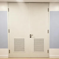 Porte à double ouverture en acier certifié UL/WHI personnalisable et coupe-feu avec persienne pour les projets de construction philippins