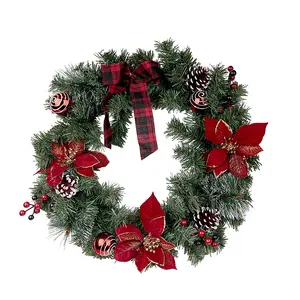 Wreath Wholesale New Product Decorations Picks Beautiful Flower Christmas Wreath