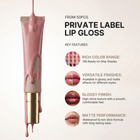 Rouge à lèvres liquide mat anti-adhésif longue tenue hydratant 2026 – Gloss à lèvres personnalisable avec logo privé – Maquillage végétalien en gros