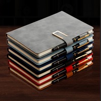 Cuaderno de estudiante A5 de Venta caliente, suministro de fábrica, logotipo personalizado gratuito, libro de notas de 100 hojas de tapa dura de cuero PU