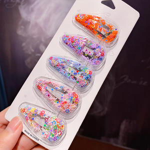 Tracy & <span class=keywords><strong>herry</strong></span> 5ชิ้น/เซ็ตหลากสีทรายดูดโปร่งใสเด็กหญิงผลไม้เลื่อมแวว BB คลิปของขวัญ - Product Image 3