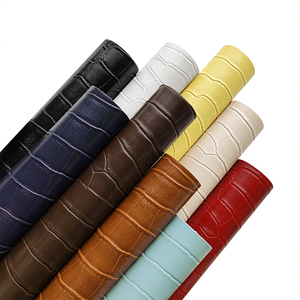<span class=keywords><strong>Tissu</strong></span> en <span class=keywords><strong>cuir</strong></span> synthétique de couleur unie résistant à l'eau, aspect crocodile, tanné à l'huile, motif crocodile, <span class=keywords><strong>simili</strong></span> <span class=keywords><strong>cuir</strong></span> pour la fabrication de portefeuilles - Product Image 1