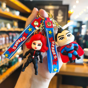 <span class=keywords><strong>Porte</strong></span>-<span class=keywords><strong>clés</strong></span> en gel de silicone 3D Anime, best-seller, Spider-Man, Iron Man, Hulk, cadeau d'affaires, non toxique, emballé individuellement - Product Image 5