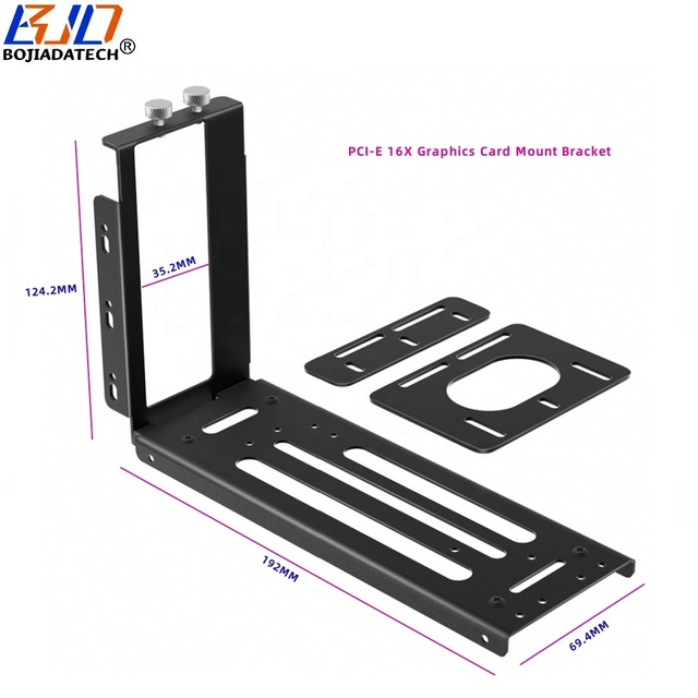 Factory Wholesale PCI Express X16 PCI-E 16X Graphics Card GPU Vertical Mount Bracket Computer Accessories in Stock