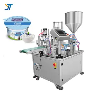 Máquina de envasado de vasos líquidos, máquina de llenado y sellado de vasos de leche y Yogurt, precio de fábrica