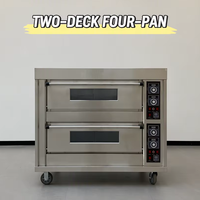 Four à pizza électrique commercial pour boulangerie, machine industrielle à 4 niveaux avec écran LED, four de cuisson pour hôtels, pain et gâteaux