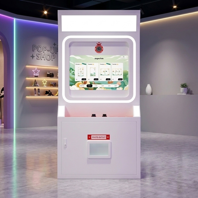 Customized Logo Frames Buy Photobooth Automatic Photo Booth With Printer and Camera Digital Photo Booth for Sale