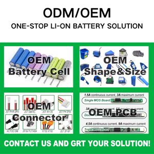 18650 2000 мАч литий-ионный Аккумулятор 7,4 В высокая скорость с защитной панелью для солнечного света вентилятор динамик - Product Image 6