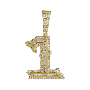 Pendentif Hip Hop en Moissanite Diamant Haute Brillance Exclusif Premium, Collier Iced Designer en Argent Sterling 925 pour Femmes et Hommes - Product Image 2