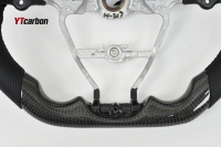Volant de course personnalisé en fibre de carbone véritable YTcarbon pour Kwid GT RS, accessoires intérieurs de voiture, pièces automobiles