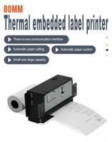 Impresora Térmica de Recibos y Códigos de Barras Integrada de 80 mm con Cortador Automático, Módulo de Impresora de Panel Pequeño