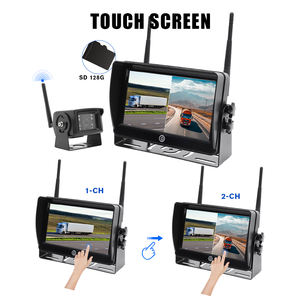 Drahtloser 7 ''AHD digitaler Touchscreen <span class=keywords><strong>DVR</strong></span>-Aufzeichnung IR-Nachtsicht-Rückfahr kamera 4CH WiFi-<span class=keywords><strong>Monitor</strong></span> für LKW/Anhänger/Bus/Wohnmobil - Product Image 3