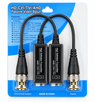Transmetteur vidéo passif HD CVI TVI AHD BNC mâle 450m sur câble UTP pour caméra CCTV DVR surveillance NTSC PAL SECAM