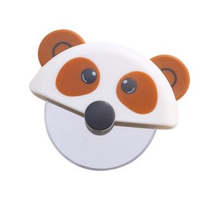 Cortador de Pizza Creativo de Acero Inoxidable con Forma de Oso y Rodillo de Plástico - Product Image 1