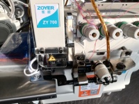 Machine à coudre industrielle à grande vitesse Zoyer EX Series ZY987-4D à 4 fils, surjeteuse à lit plat, en promotion