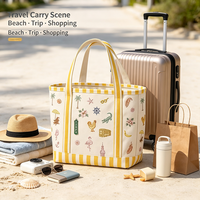 Sac de plage en toile fait main de luxe, brodé, sac à bandoulière d'été pour femmes, sac fourre-tout quotidien