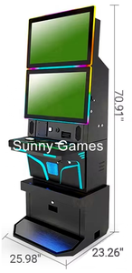 Cabinet per Giochi Fury Series con Doppio Schermo Touch da 23,6 Pollici, Personalizzato Nero 36 Pin (MOQ 1 Pezzo) Prezzo di Fabbrica per Cabinet da Intrattenimento - Product Image 2