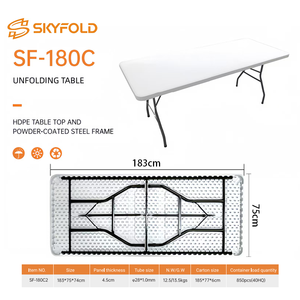 Tavolo Pieghevole <span class=keywords><strong>da</strong></span> Campeggio e Giardino 2026 Hot Sale - Tavolo <span class=keywords><strong>da</strong></span> Pranzo Pieghevole per Esterni - Product Image 1
