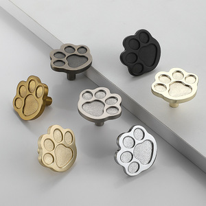Paw Shape Zinc Alloy Drawer <b>Knobs</b> Minimalist Design Cabinet Door Handles Durable Furniture Hardware - Product Image 2