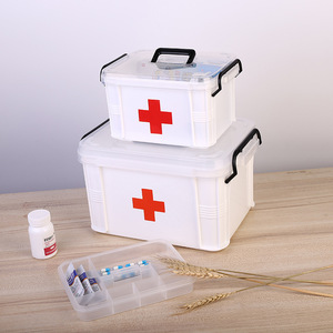 Boîte à pilules médicaments grande boîte de <span class=keywords><strong>pharmacie</strong></span> mignonne stockage de médicaments boîte de premiers soins de voyage médicale - Product Image 1
