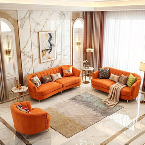 Divano di Lusso a Due Posti a Forma di U in Velluto - Design Nordico per Piccoli Appartamenti, Saloni, Saloni di Bellezza, Boutique e <span class=keywords><strong>B</strong></span>&<span class=keywords><strong>B</strong></span> - Product Image 3