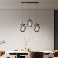 SkyCam Salon Bureau Café Restaurant Moderne Fer Cage Abat-Jour Lecture Bureau Nuit Table Lumineuse Lampe De Bureau