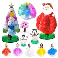Série de Noël en forme de dessin animé Princesse Père Noël Arbre en papier magique à faire pousser soi-même non toxique avec télécommande