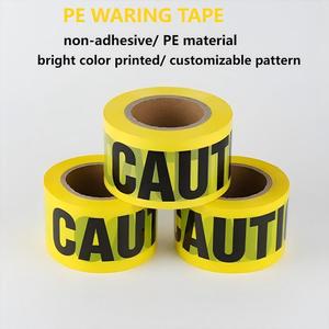 Ruban de signalisation adhésif acrylique, bande de signalisation de danger, PE non-adhésif, imperméable, épaisseur 3 mil, ligne de délimitation, alerte - Product Image 6