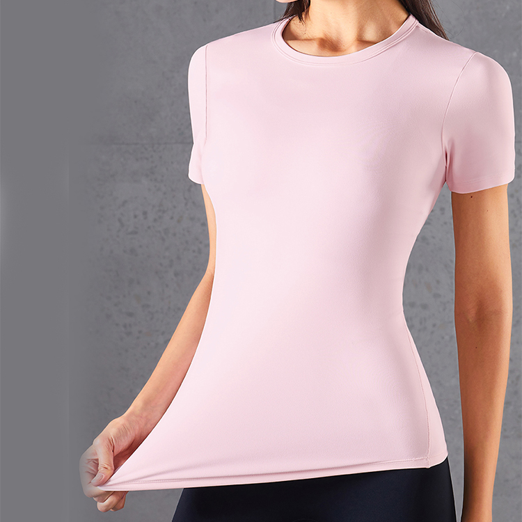 Custom High Quality Breathable Gym Wear Women Short Sleeve Mesh Yoga Top Workout Sport T-Shirt