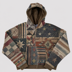 Custom Vintage Streetwear Zip Hoodie Heavyweight Cotton Graphic Print Design Premium High Quality Logo Men Hoodie - Product Image 1