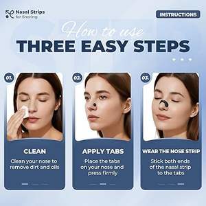 Новый набор для расширения носовых проходов с сильным магнитным креплением на липучке: полоски для носа для увеличения притока воздуха и улучшения дыхания, устройство против храпа - Product Image 4