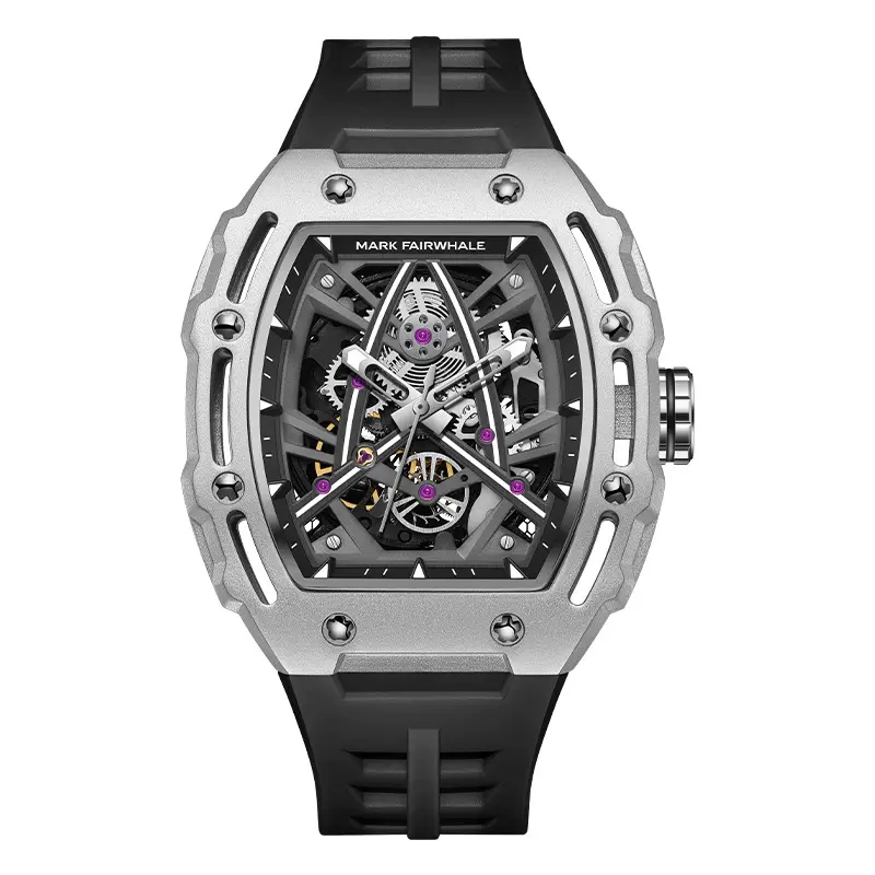 Vliegwiel Luxe Vierkant Op Maat Automatisch Horloge Online Winkelen Volledig Skelet R-Richard M-Mille Automatisch Polshorloge