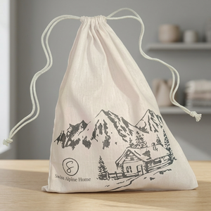 Bolsa de Algodón con Cordón de 12x8 Pulgadas, Bolsa de Regalo Reutilizable de Tela Suave para Empaque de Bodas, Eventos, Productos Pequeños - Product Image 1