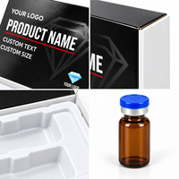 Boîte cadeau en carton personnalisée en gros pour flacon en verre de 3 ml, 5 ml, 10 ml avec emballage en mousse