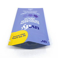 Impression personnalisée Sac à fermeture éclair à 3 joints latéraux Feuille d'aluminium Surface mate pour sac d'autocollants UV