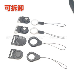 Cordón de anillo para teléfono móvil con hebilla giratoria, soporte de tarjetas desmontable para fundas de teléfono, material ABS, accesorios para bolsos - Product Image 2