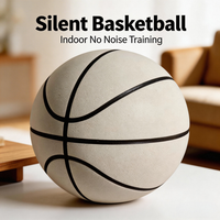 Ballon de basket silencieux en mousse PU souple taille 3, ballon d'entraînement silencieux anti-impact pour la pratique en salle, ballon de basket muet pour enfants et adultes