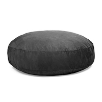 Offre Spéciale vente en gros de sac de haricots en mousse de velours, énorme housse de sac de haricots en vrac de forme ronde, Pouf de salon